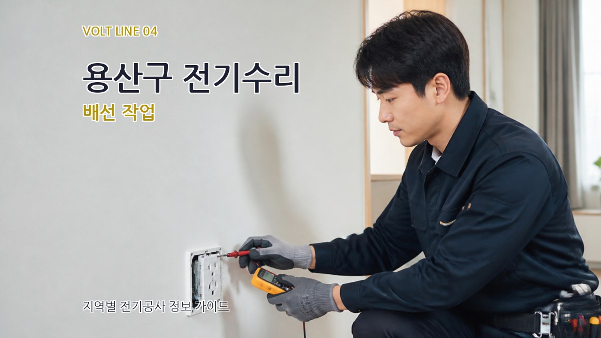 용산구 전기수리 배선 작업