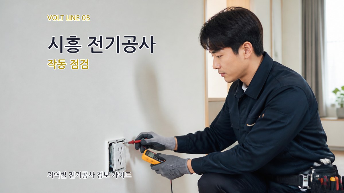 시흥 전기공사 작동 점검