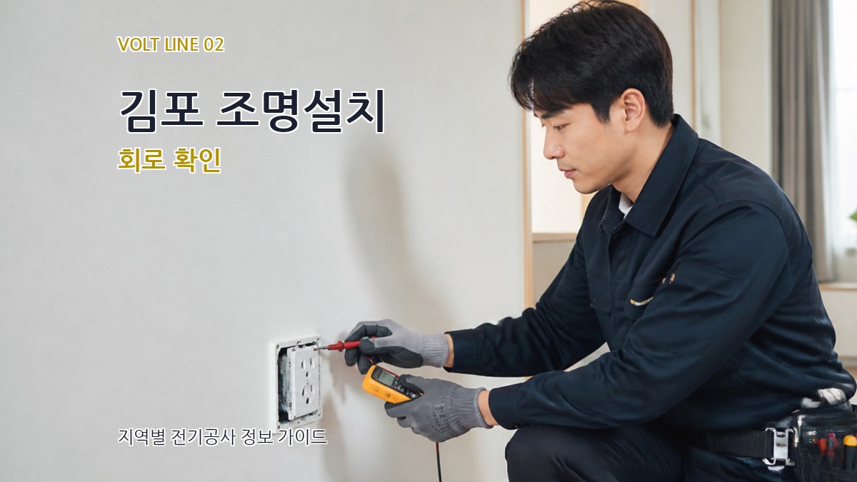 김포 조명설치 회로 확인