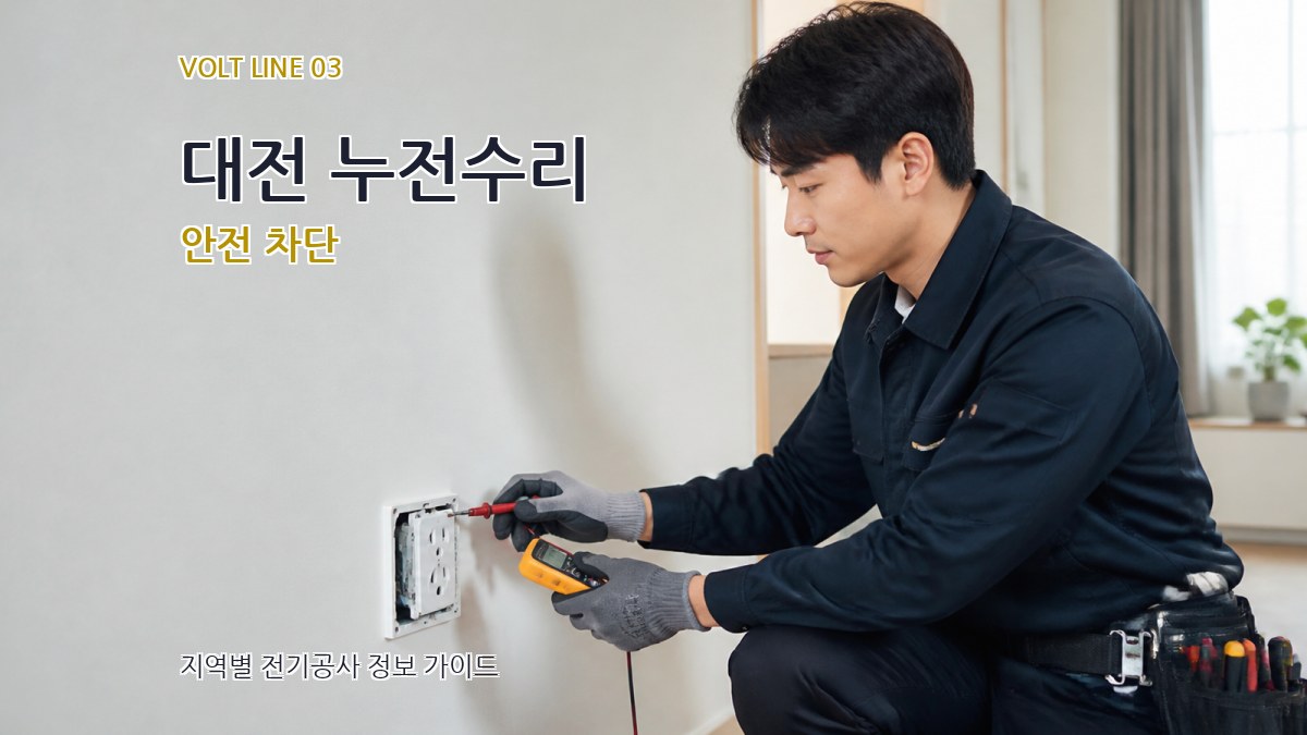 대전 누전수리 안전 차단
