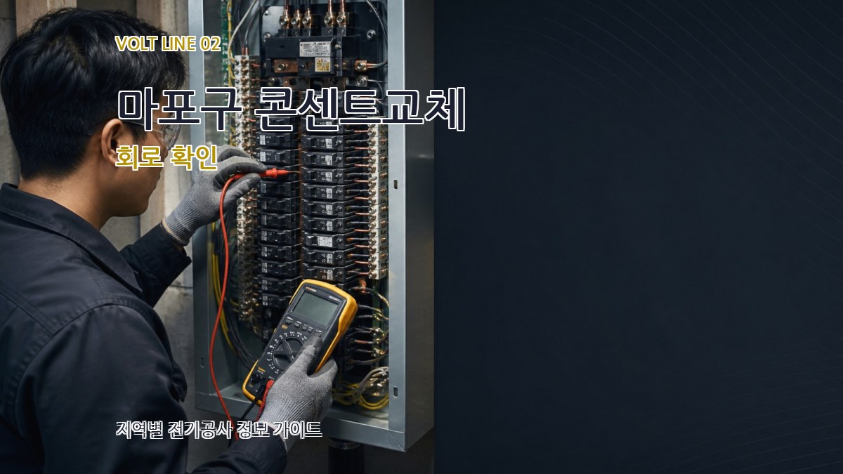 마포구 콘센트교체 회로 확인