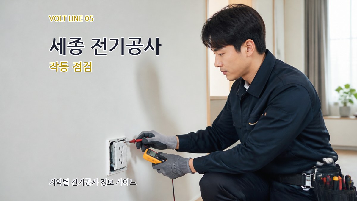 세종 전기공사 작동 점검