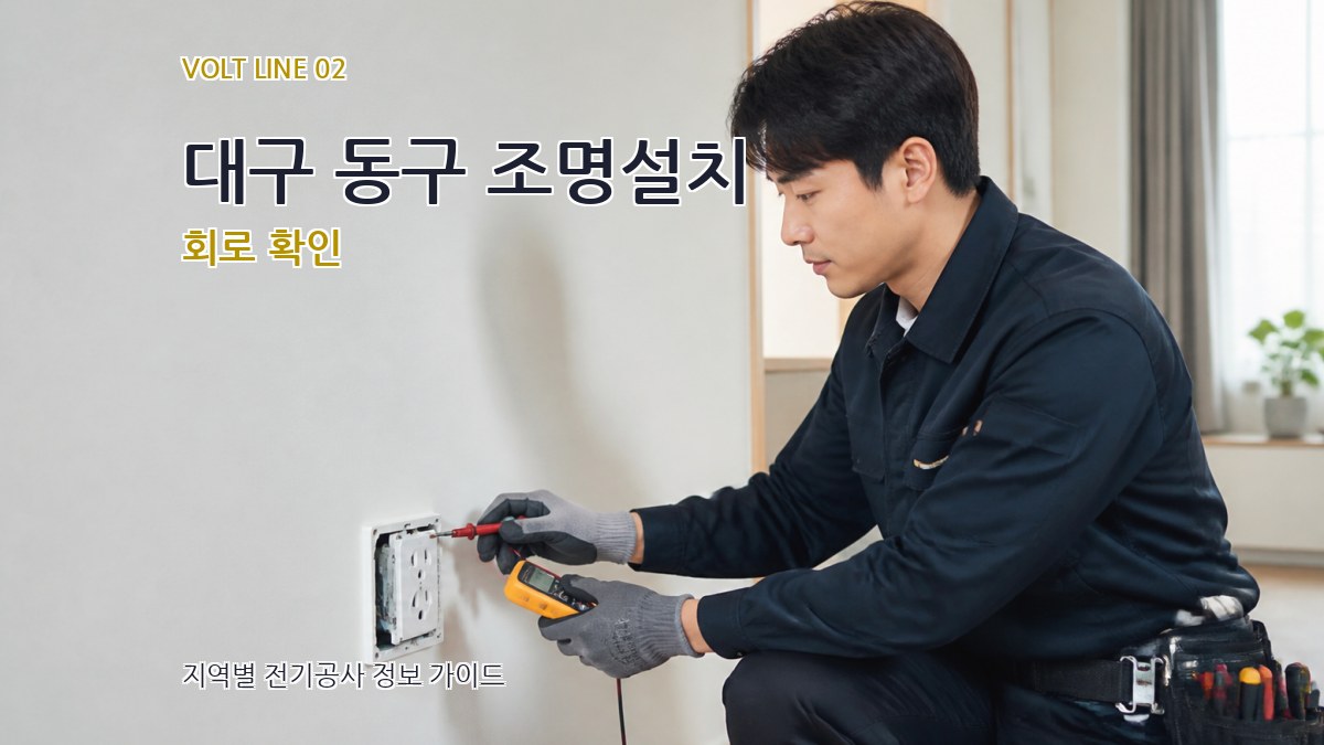 대구 동구 조명설치 회로 확인