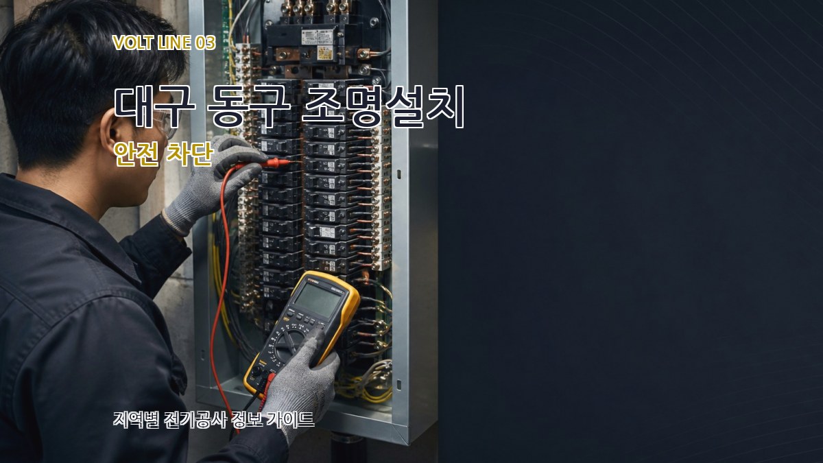 대구 동구 조명설치 안전 차단