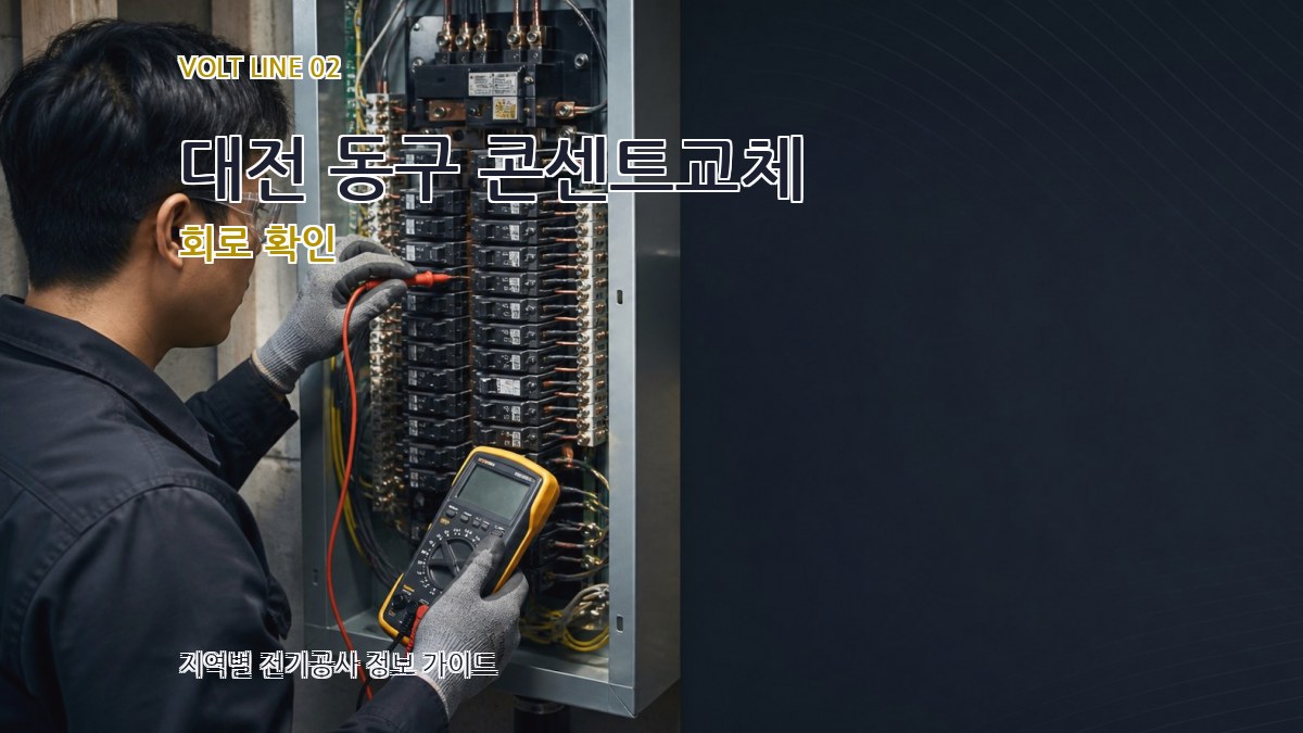 대전 동구 콘센트교체 회로 확인