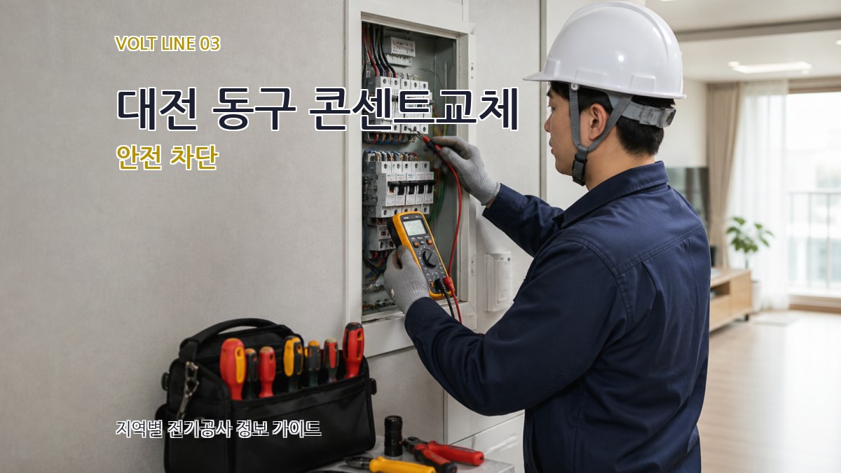 대전 동구 콘센트교체 안전 차단