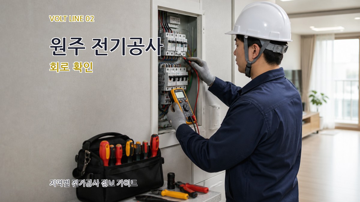 원주 전기공사 회로 확인