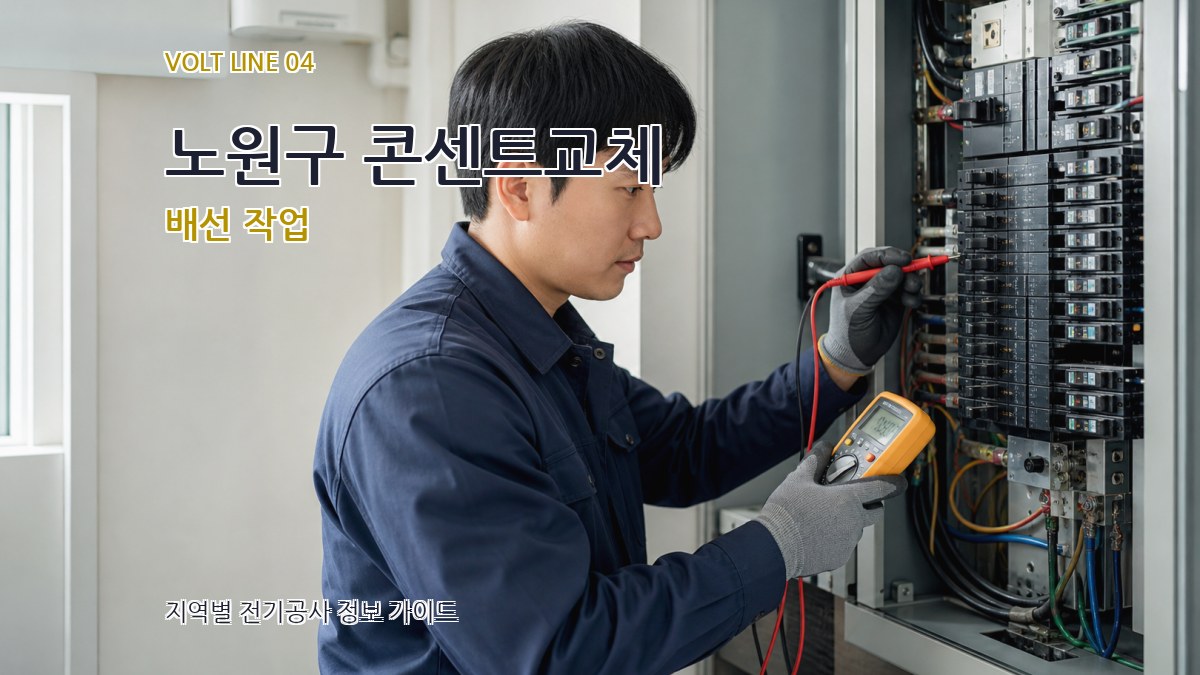 노원구 콘센트교체 배선 작업