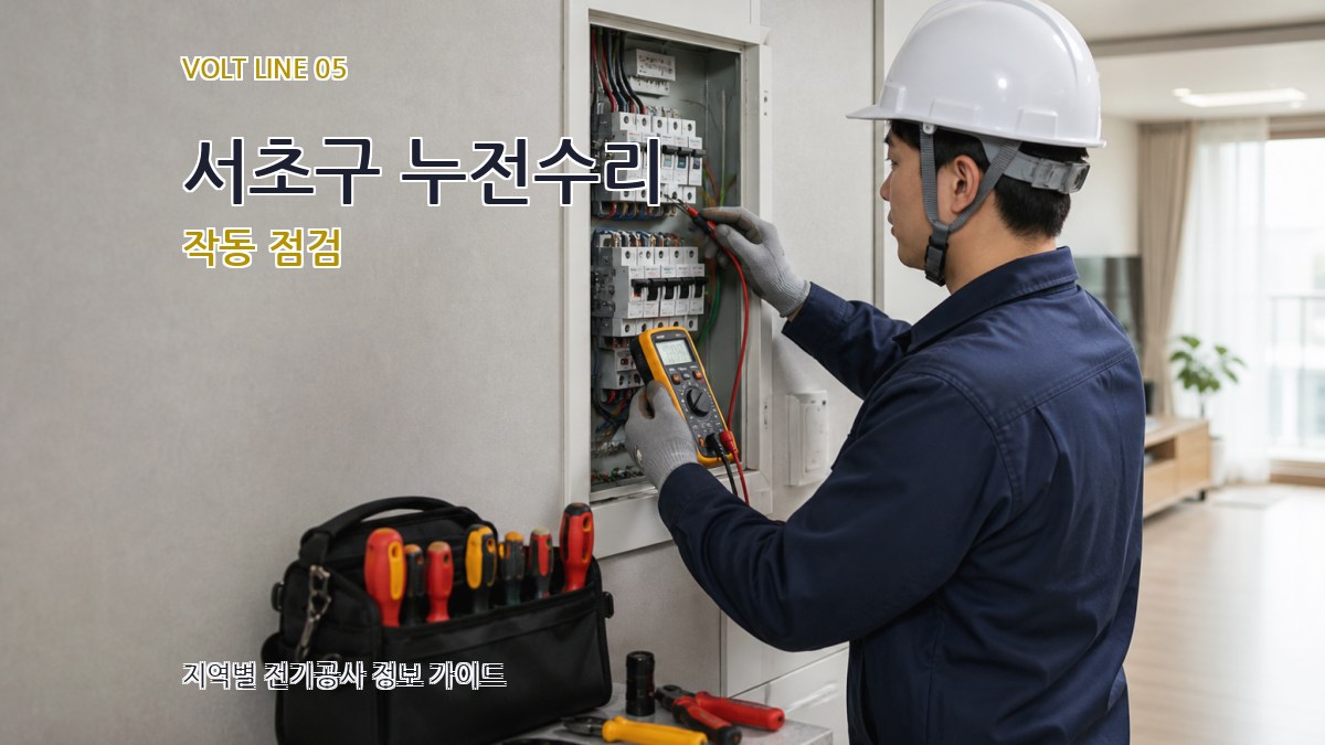 서초구 누전수리 작동 점검