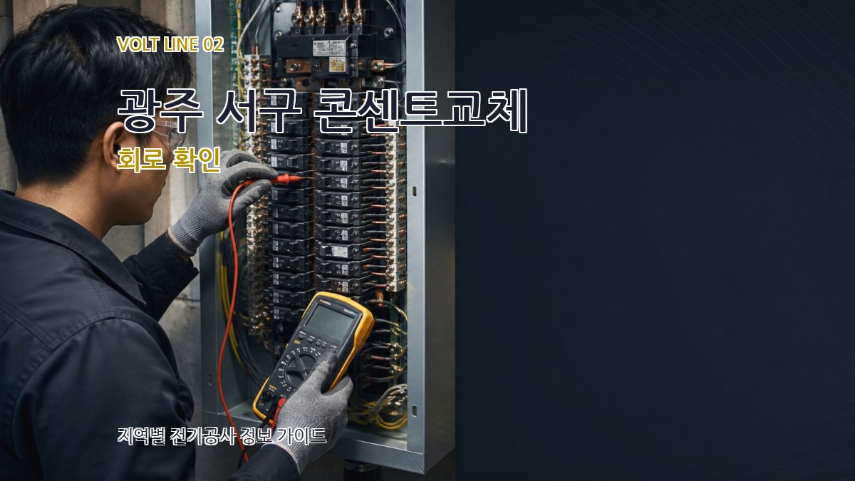 광주 서구 콘센트교체 회로 확인