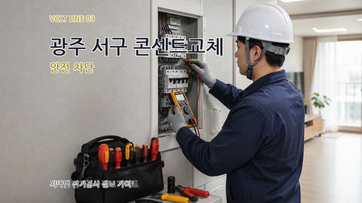 광주 서구 콘센트교체 안전 차단