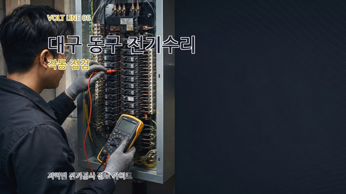 대구 동구 전기수리 작동 점검