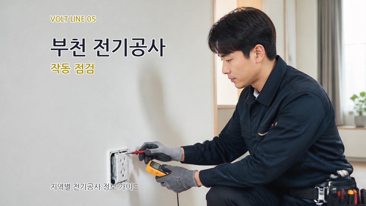 부천 전기공사 작동 점검