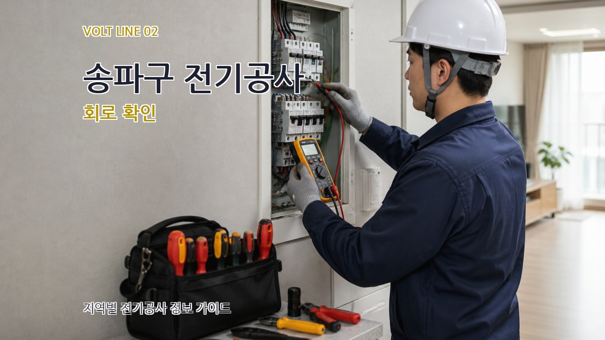 송파구 전기공사 회로 확인