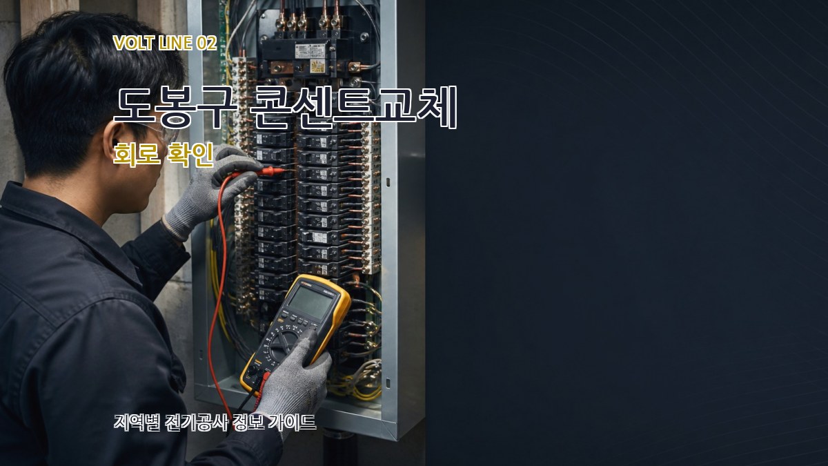 도봉구 콘센트교체 회로 확인