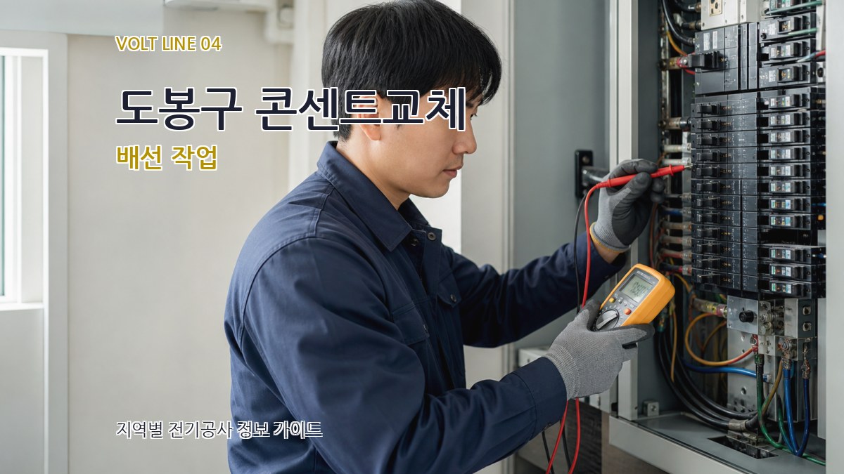 도봉구 콘센트교체 배선 작업