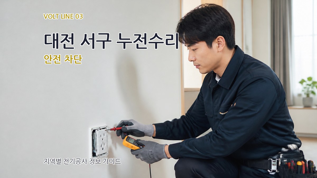 대전 서구 누전수리 안전 차단