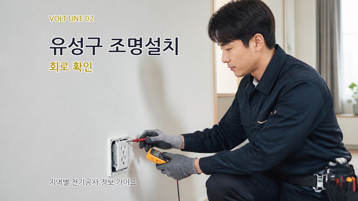유성구 조명설치 회로 확인