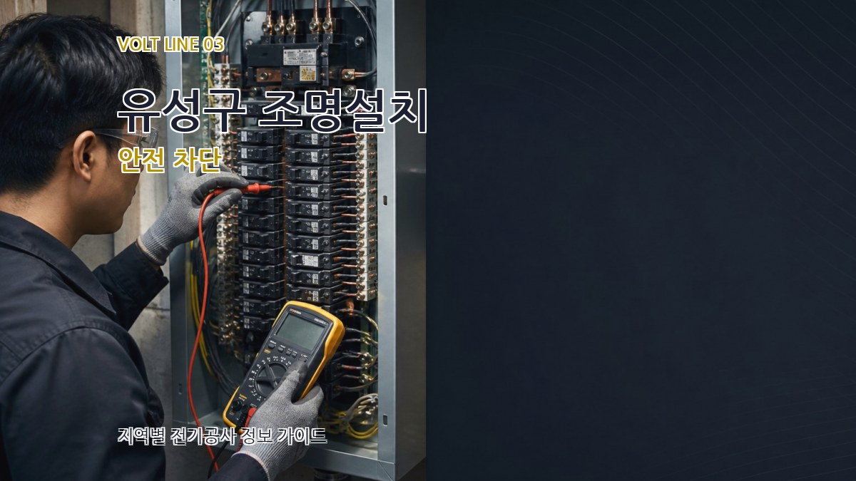 유성구 조명설치 안전 차단