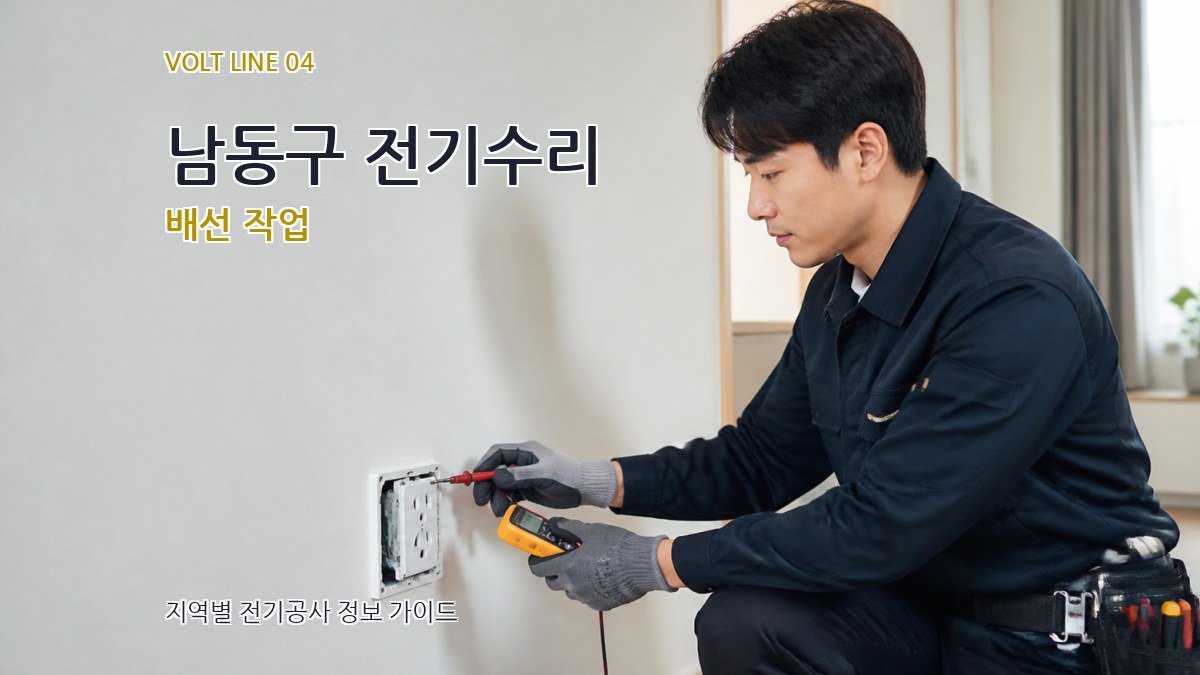 남동구 전기수리 배선 작업