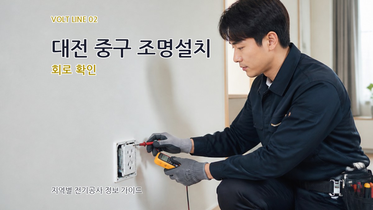대전 중구 조명설치 회로 확인
