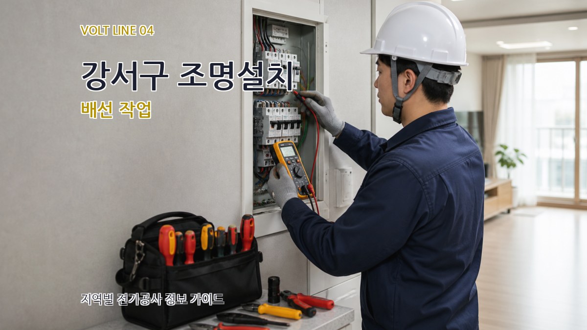 강서구 조명설치 배선 작업