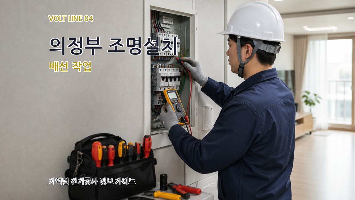 의정부 조명설치 배선 작업