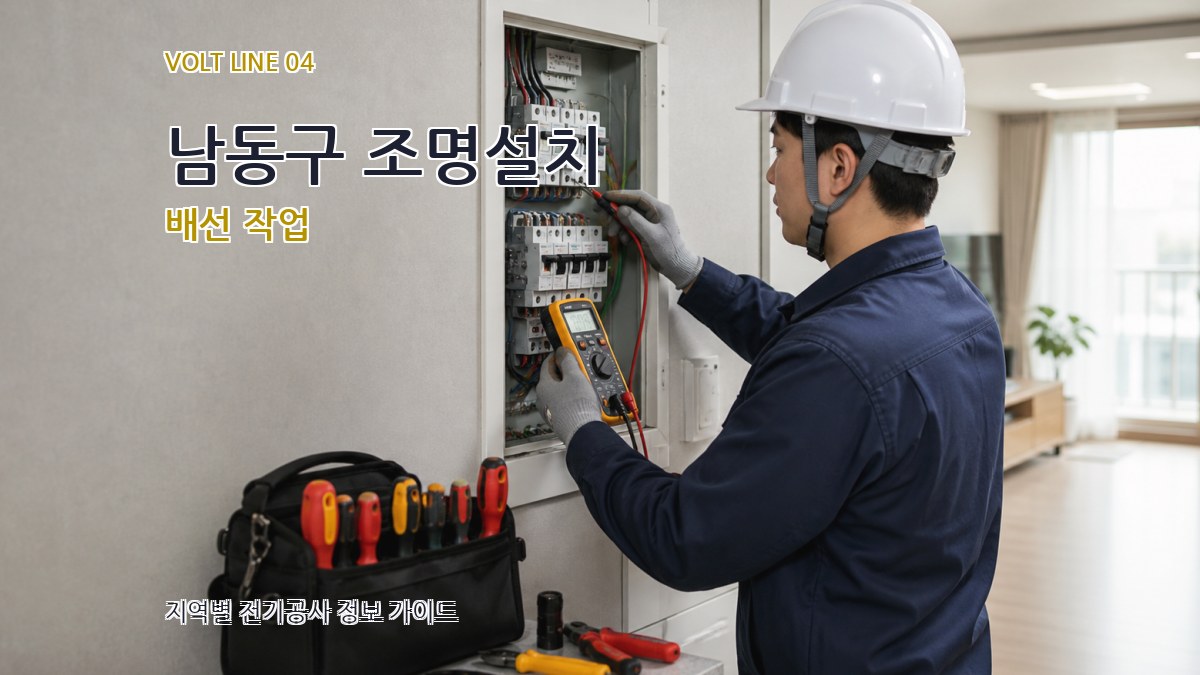 남동구 조명설치 배선 작업