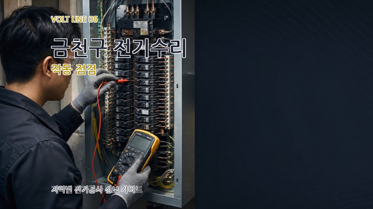 금천구 전기수리 작동 점검