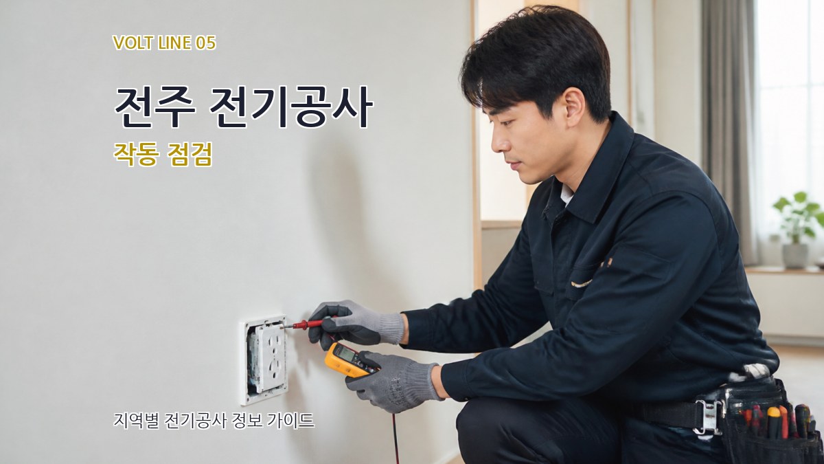 전주 전기공사 작동 점검