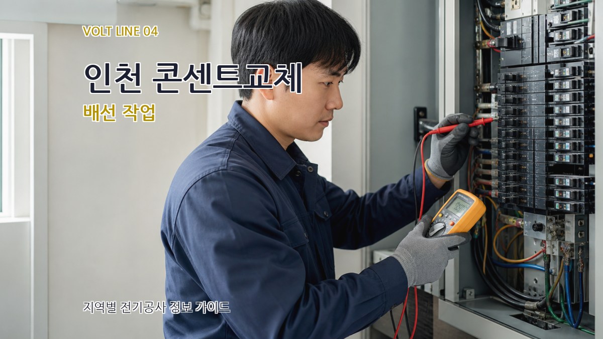 인천 콘센트교체 배선 작업
