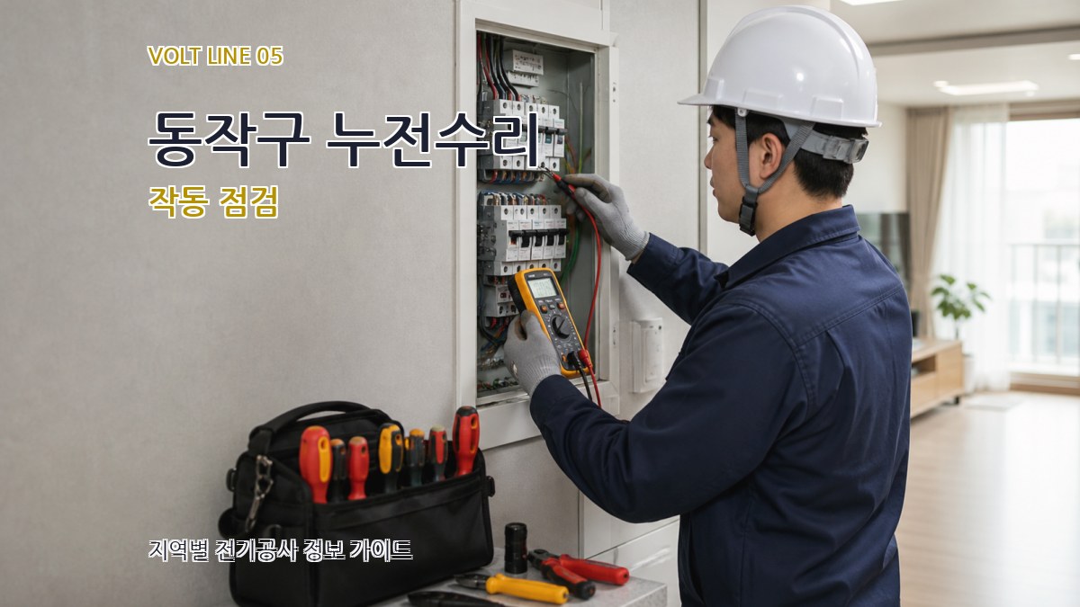 동작구 누전수리 작동 점검
