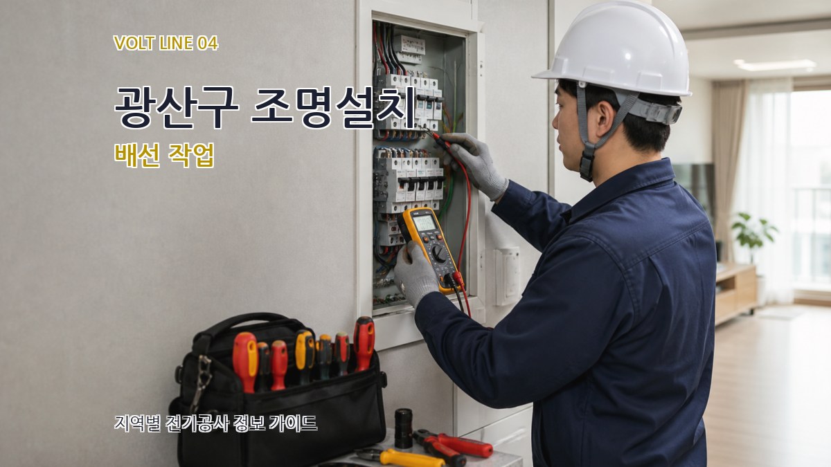 광산구 조명설치 배선 작업