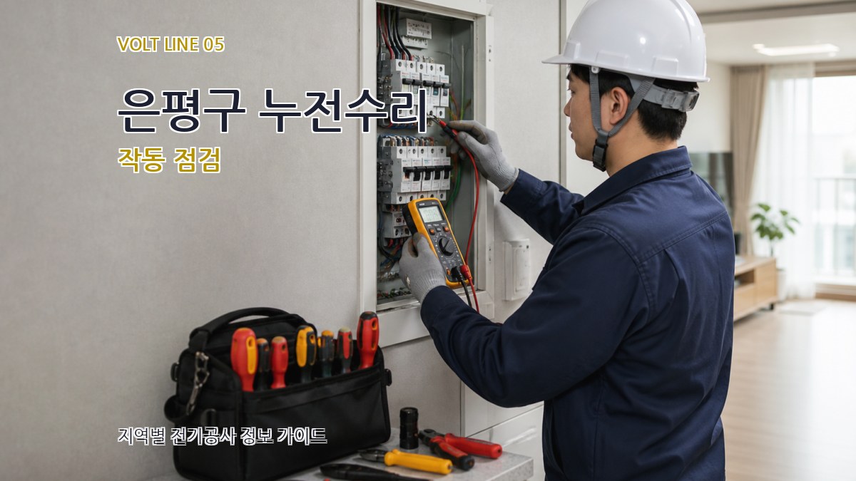 은평구 누전수리 작동 점검