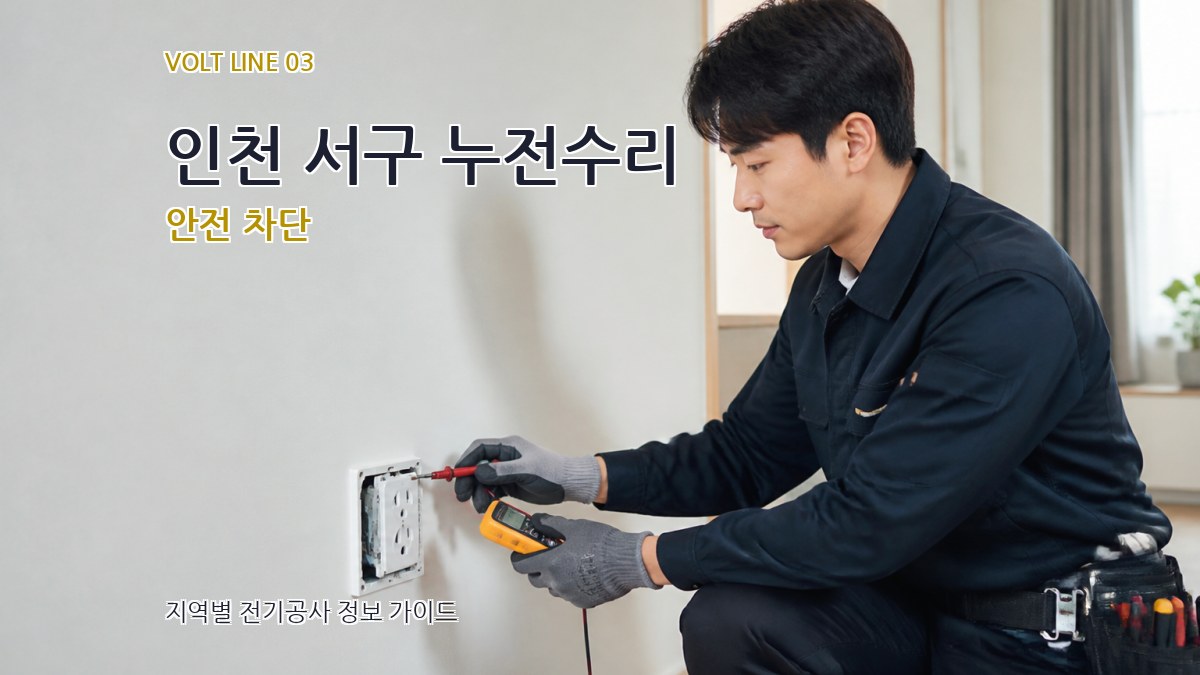인천 서구 누전수리 안전 차단
