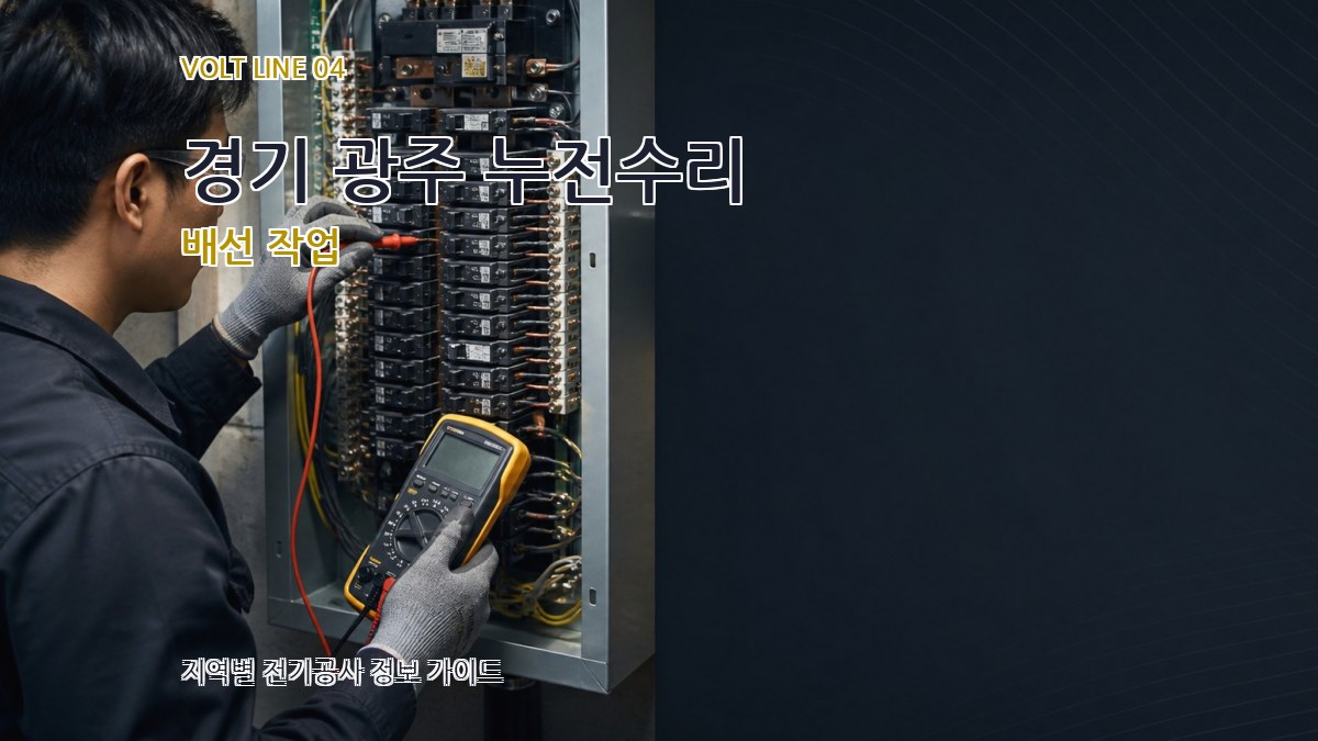 경기 광주 누전수리 배선 작업