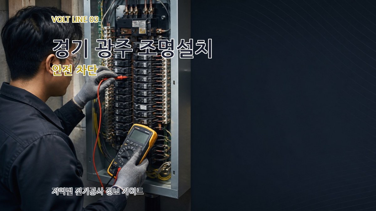 경기 광주 조명설치 안전 차단