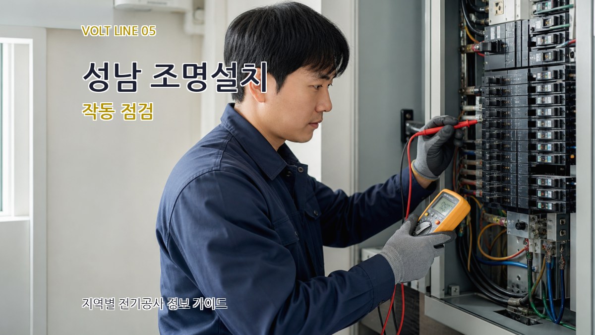 성남 조명설치 작동 점검