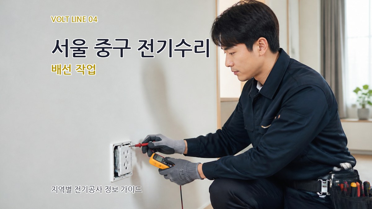 서울 중구 전기수리 배선 작업