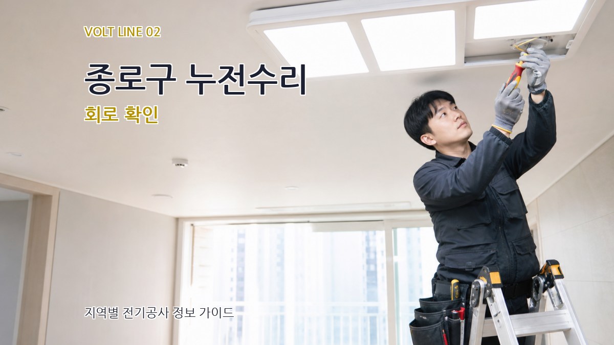 종로구 누전수리 회로 확인