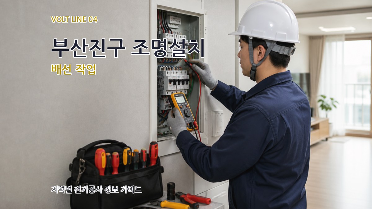 부산진구 조명설치 배선 작업
