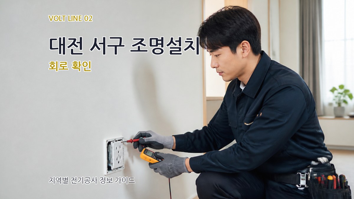 대전 서구 조명설치 회로 확인