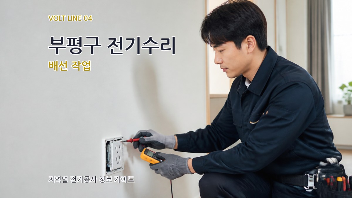 부평구 전기수리 배선 작업
