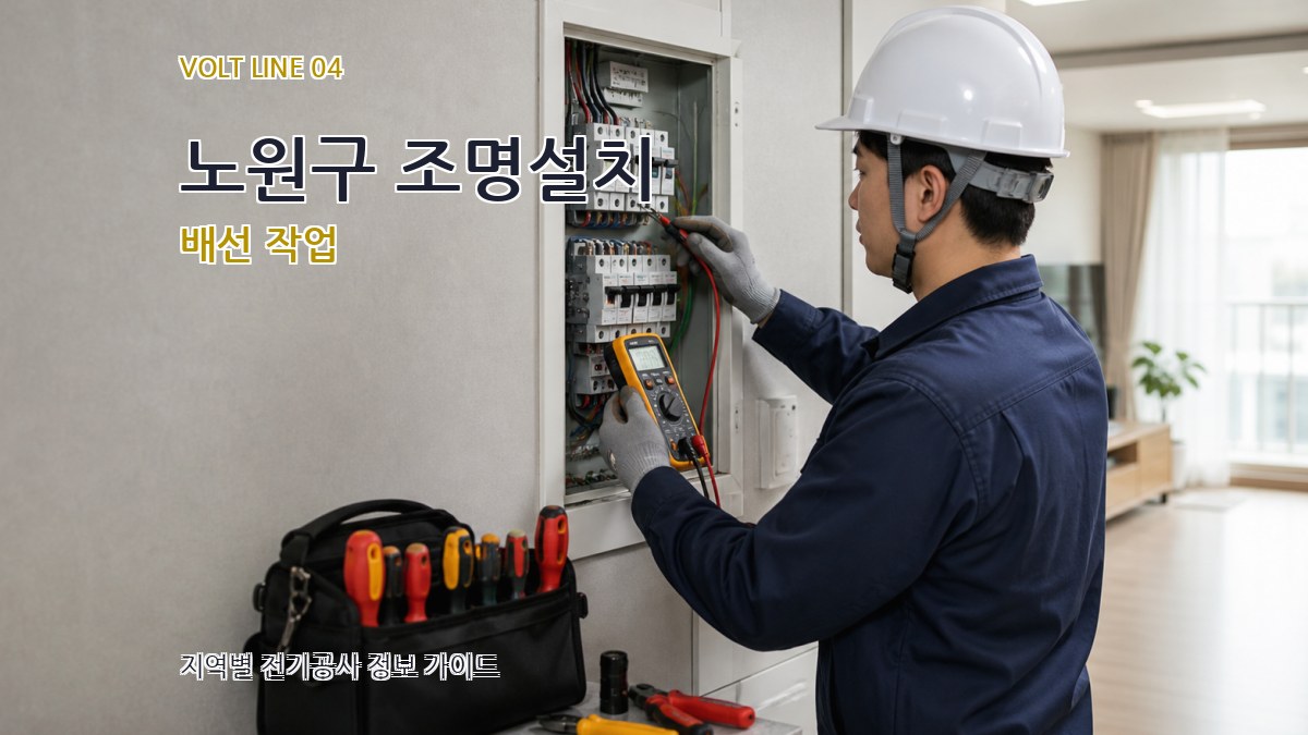 노원구 조명설치 배선 작업
