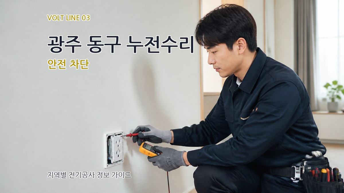 광주 동구 누전수리 안전 차단