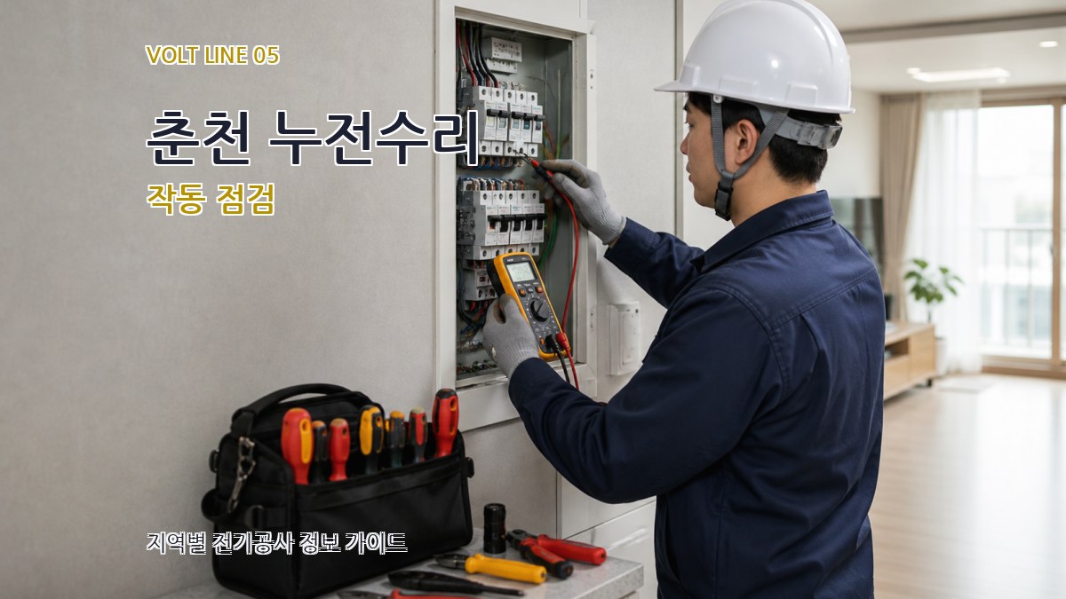 춘천 누전수리 작동 점검