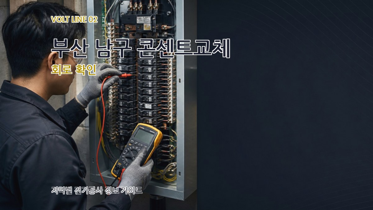 부산 남구 콘센트교체 회로 확인