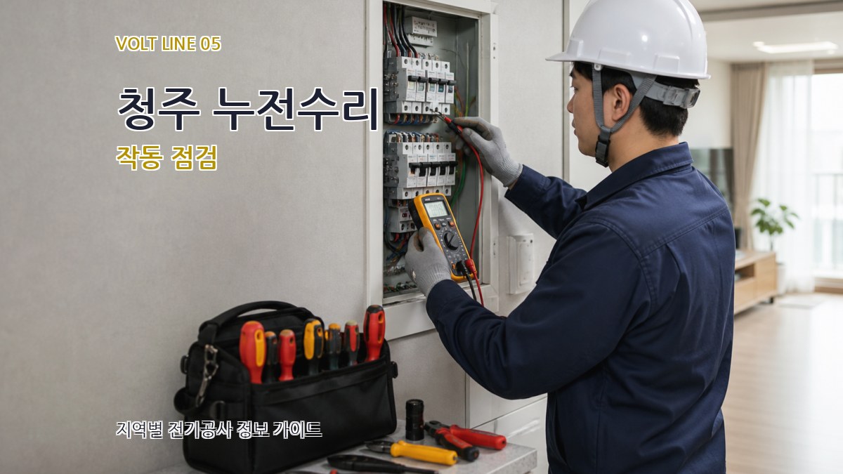 청주 누전수리 작동 점검