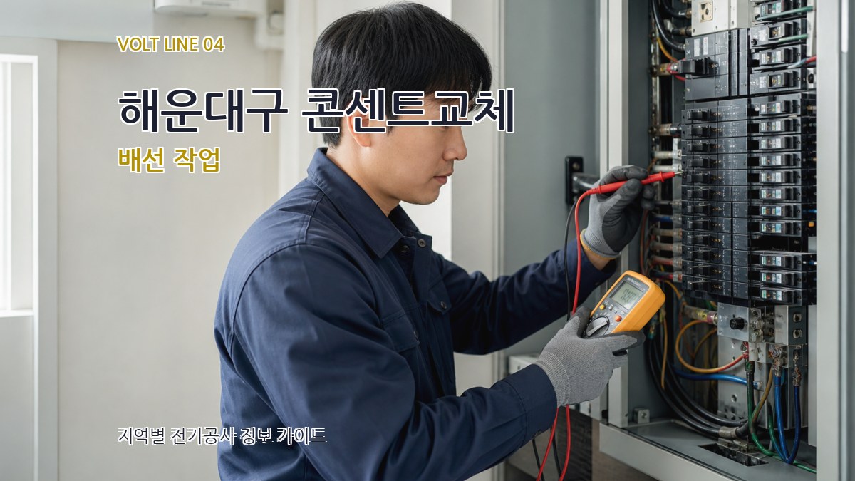 해운대구 콘센트교체 배선 작업