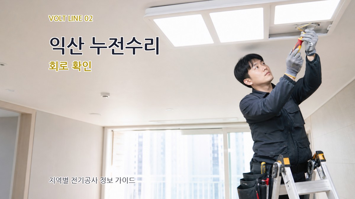 익산 누전수리 회로 확인